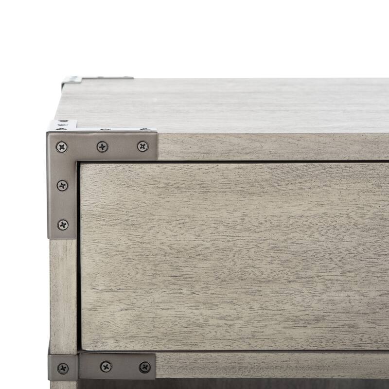 SAFAVIEH Couture Guitta 1-Drawer 1-Shelf Wood Nightstand