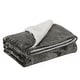 preview thumbnail 17 of 26, Plush Sherpa Fleece Throw Blanket Double-Sided Blanket for Couch Sofa Throw - Grey