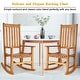 preview thumbnail 9 of 30, Gymax Wooden Rocking Chair Porch Rocker High Back Garden Seat For - See Details