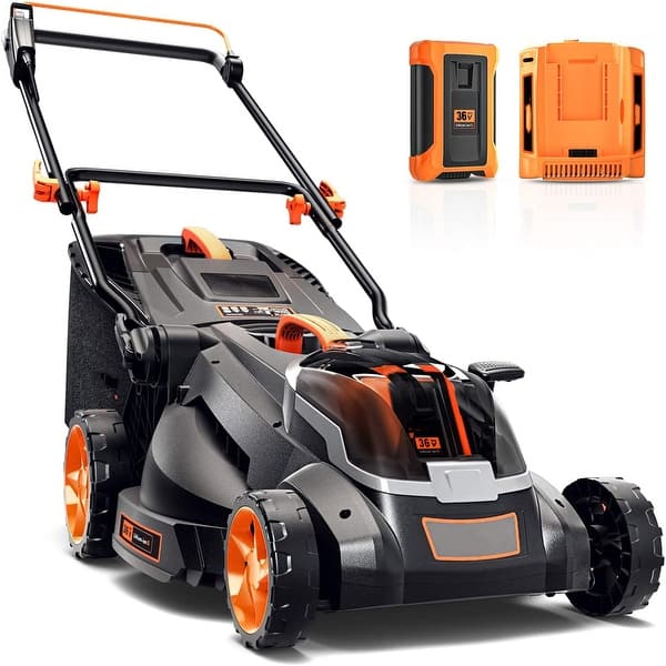 Deco Home 40V 16 Cordless Lawn Mower, 4.0 Ah Battery and Charger Included