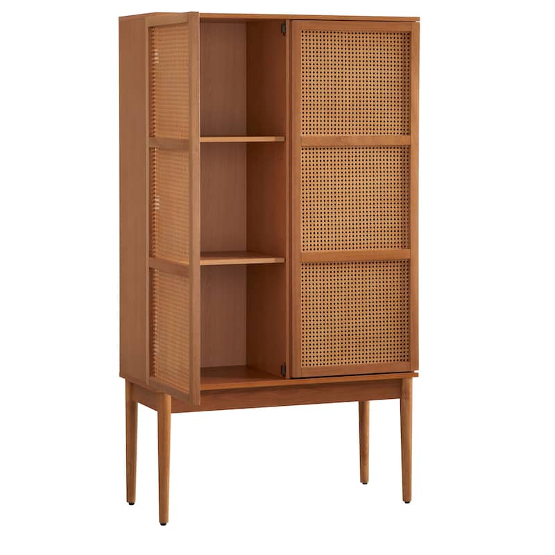 Lifestorey Maxima Cane 2-Door Cabinet