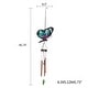 preview thumbnail 8 of 8, Adeco Solar Wind Chimes for Outside Metal Butterfly LED Hanging Solar Lights