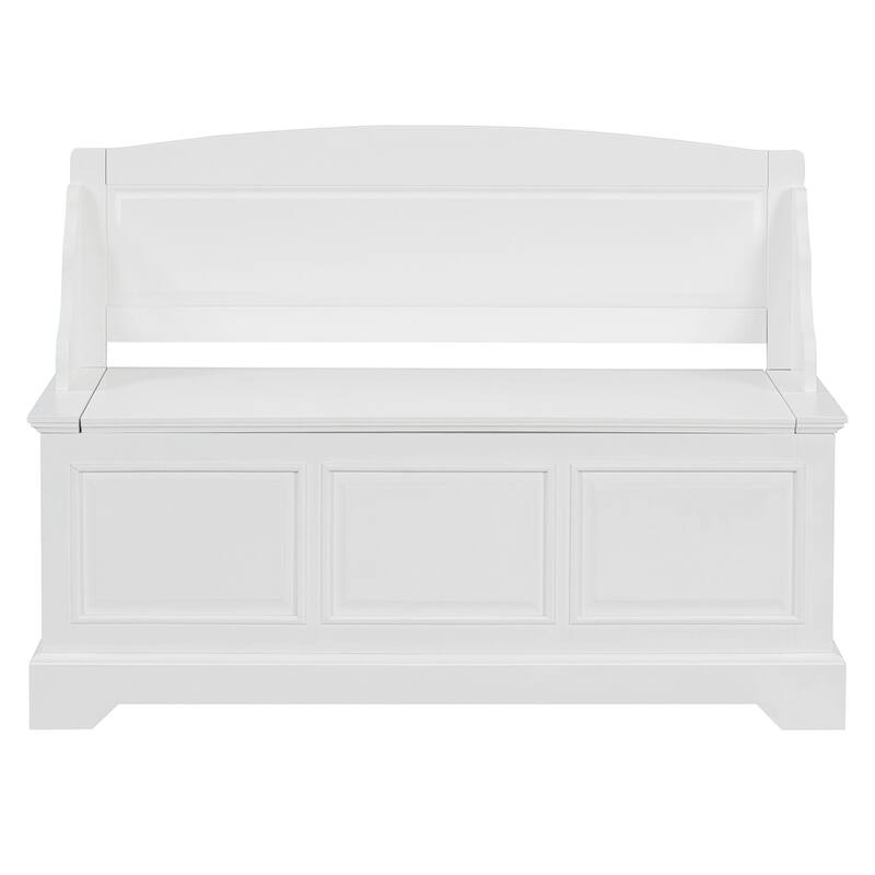 Retro Shoe Storage Bench with Safe Soft-Close Devices, Storage Chest with Hidden Storage and Cushion for Entryway, Hallway