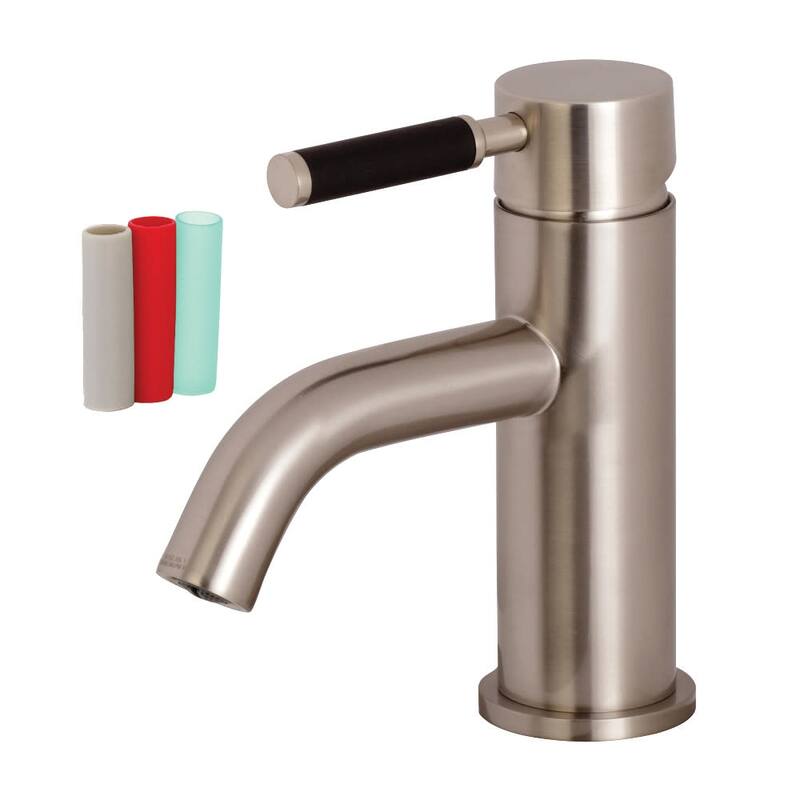 Kingston Brass Kaiser 1.2 GPM Single Hole Bathroom Faucet with Pop-Up - Brushed Nickel