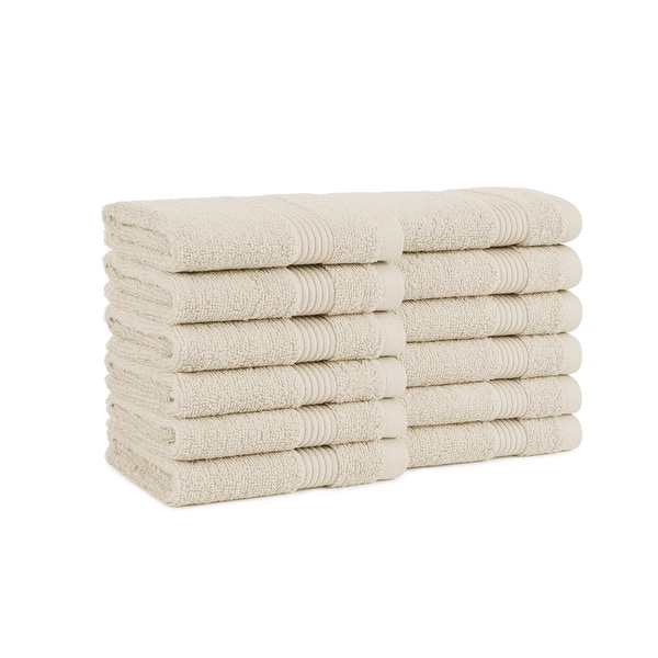 Host & Home Washcloths (12 Pack) - Almond Milk