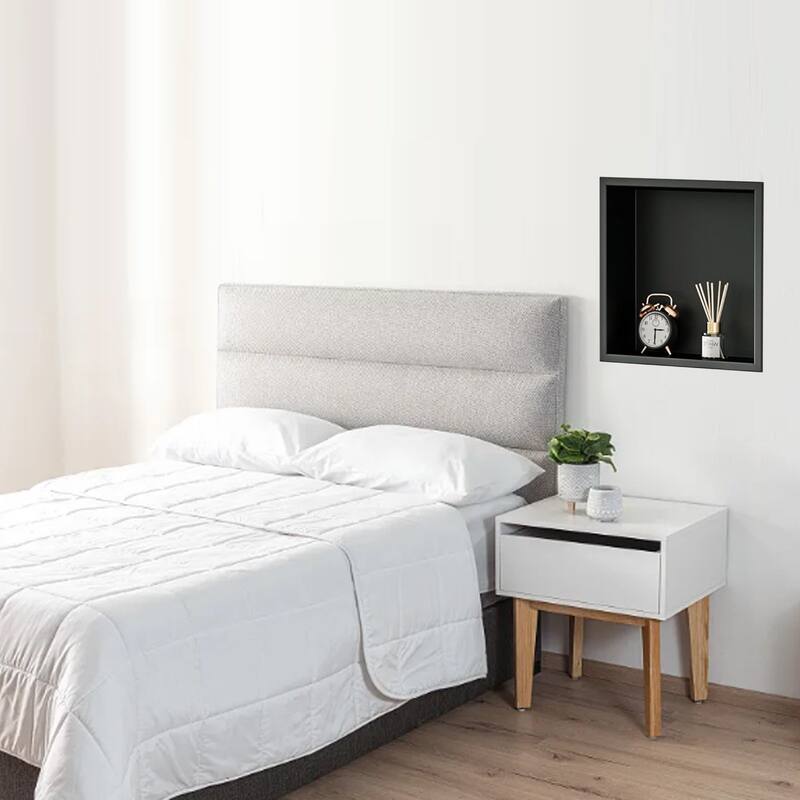 WIZ 12-inch W x 12-inch H x 4-inch D Stainless Steel Shower Niche - N/A