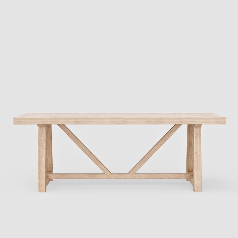 Alpine Furniture Raquel 84 in. W Rectangular Dining Table