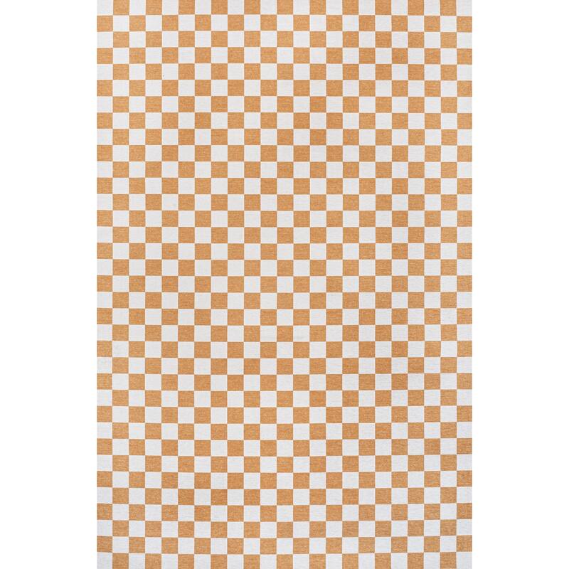 JONATHAN Y Kassia Modern Cottage Checkerboard Washable Area Rug