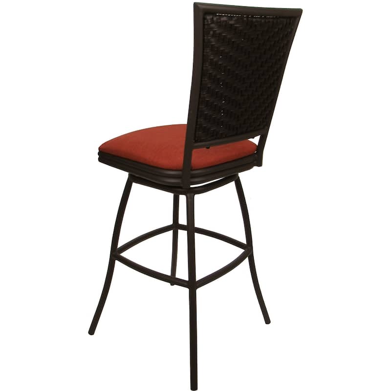 Patio Outdoor Swivel Counter Bar Stool 26" - Erin Terracotta - 26 inch seat