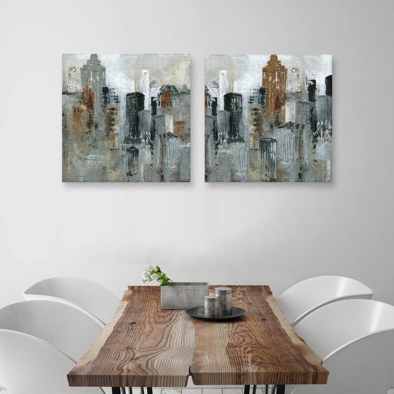 Lights of the City I & II by Carol Robinson Canvas Art Prints