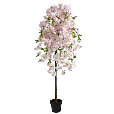 5' Cherry Blossom Artificial Tree - 6"