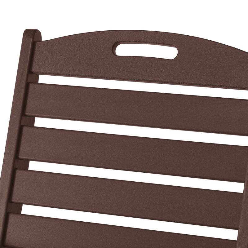 Laguna Foldable Highback Patio Dining Chair with Adjustable Recline Feature