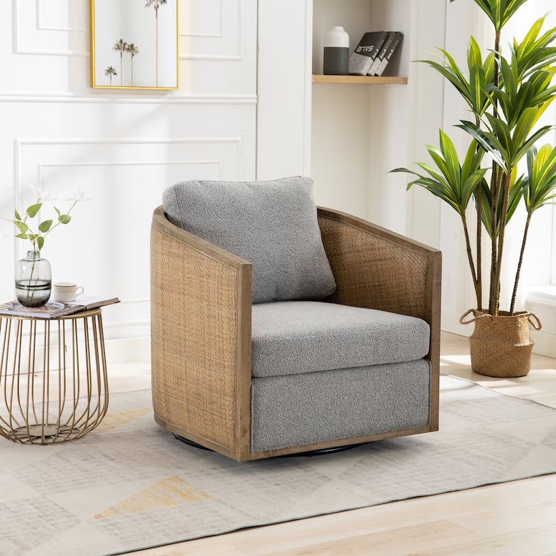 Swivel Barrel Chair Accent Chair