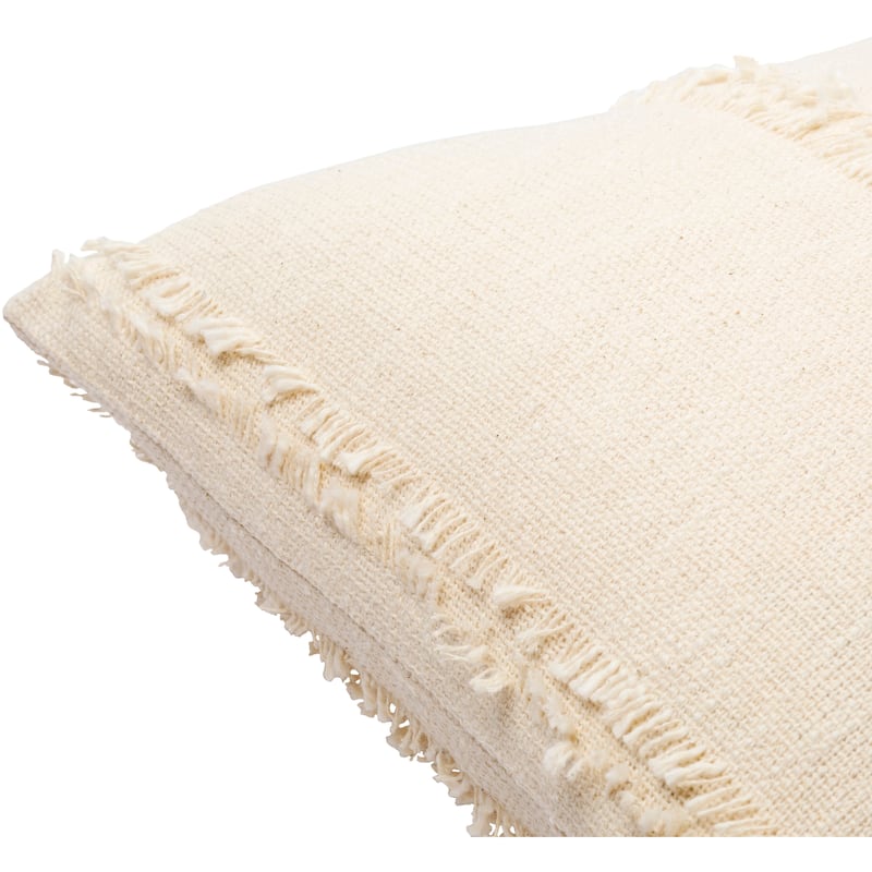 Aylah Solid Woven Cottage Coastal Throw Pillow