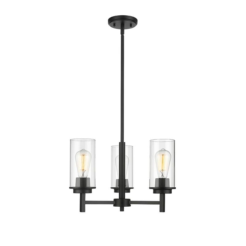 Millennium Lighting Janna Chandelier - 3 Lights - Matte Black