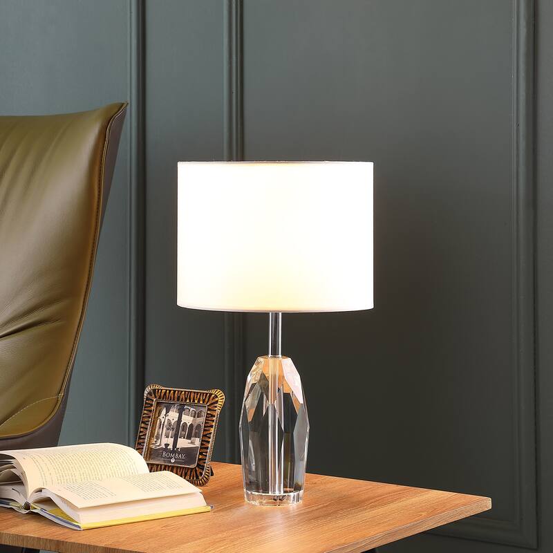 19 In. Dodecahedron Crystal Prism Table Lamp