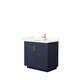 Option Dark Blue, Gold Trim, Giotto Quartz Top