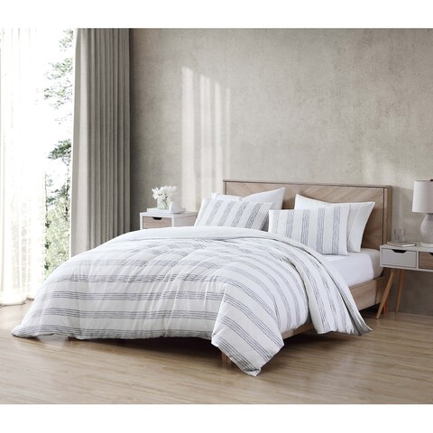 Riverbrook Home Chopra 3 Piece Comforter Set White/Blue