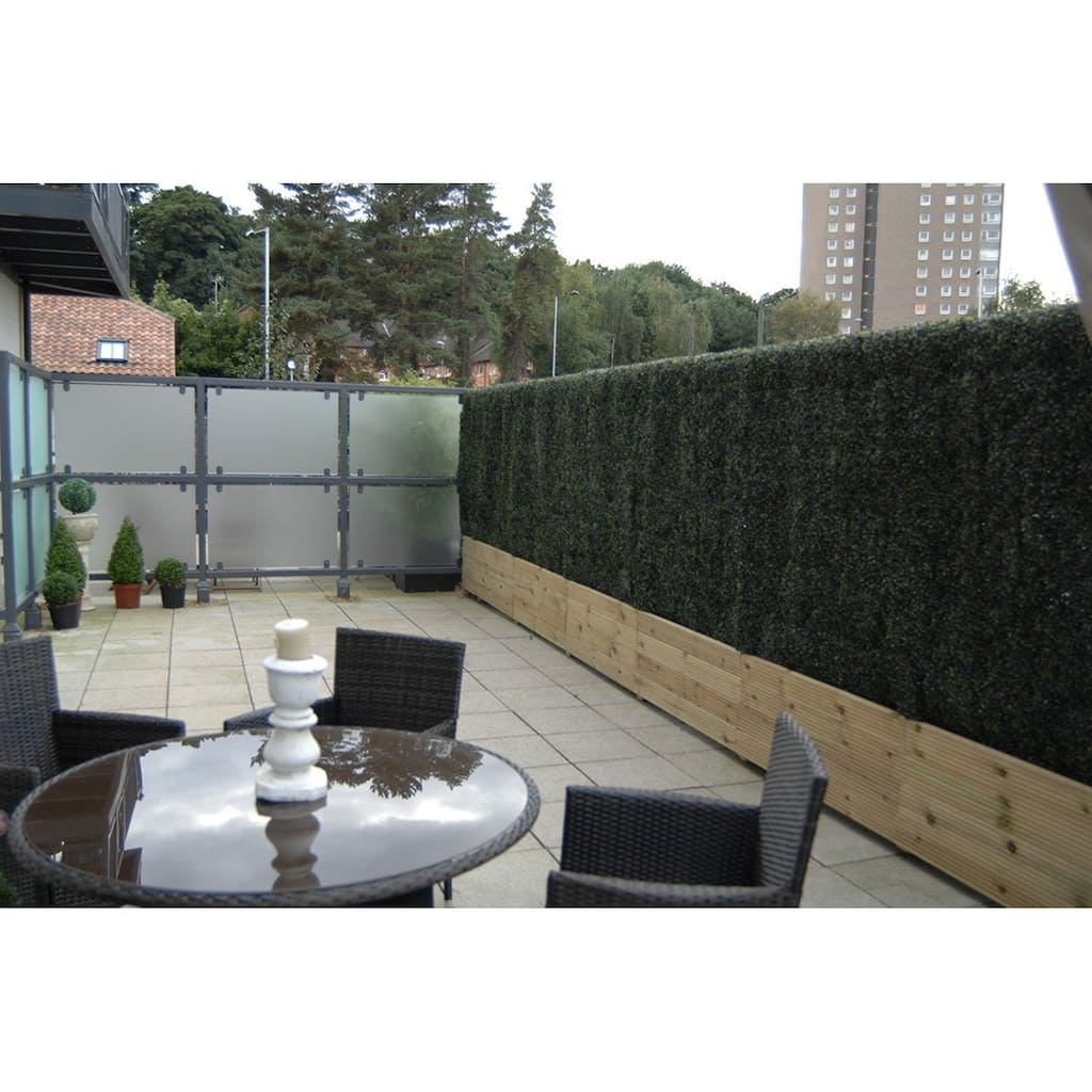 20"x20" Artificial Boxwood Hedge Greenery Panels - 108pc