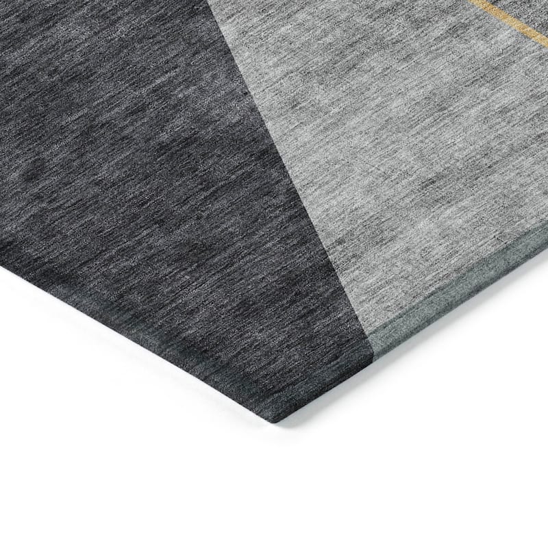 Machine Washable Indoor/ Outdoor Chantille Geo Modern Rug