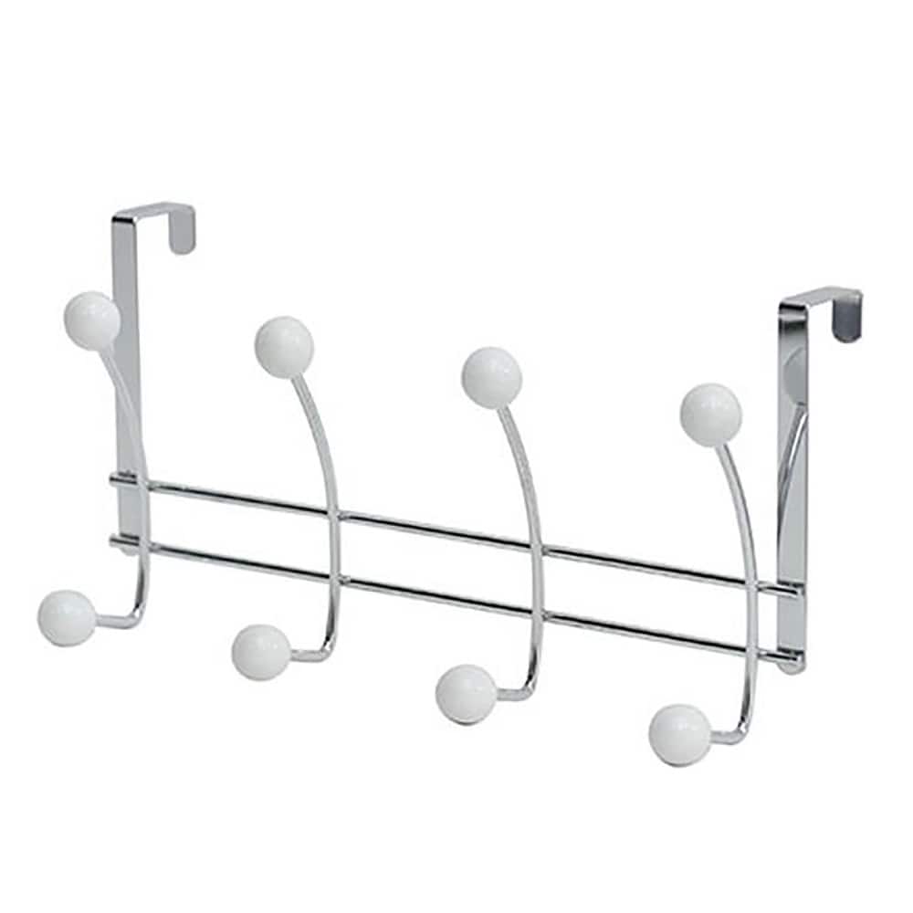 Over The Door Hook Rack with 8 Ball Ends - 15 L x 4 W x 7.5 H