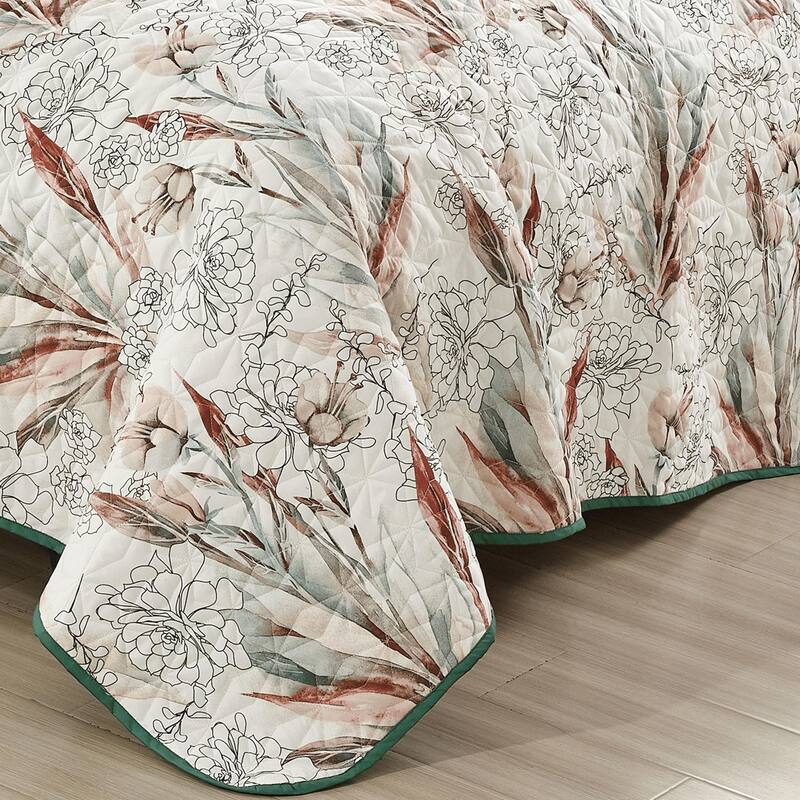 Shatex Sara 3 piece Bedding Comforter Set All-season Reversible Bed in a Bag