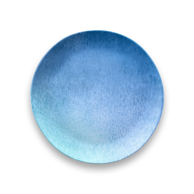 Abode Homewares Oceanic Ombre Melamine Salad Plate - Blue - 8.5" - Set of 6