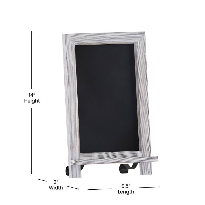 Freestanding Tabletop or Wall Mount Magnetic Chalkboard
