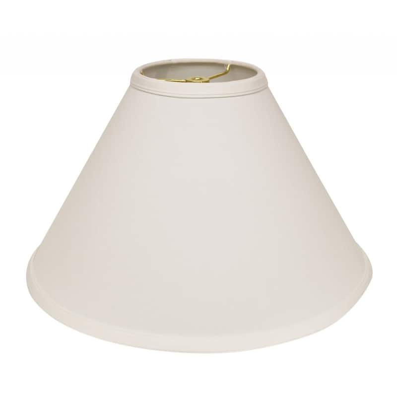 HomeRoots 19" White Deep Cone Slanted No Slub Lampshade - 19