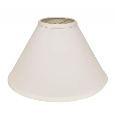 HomeRoots 19" White Deep Cone Slanted No Slub Lampshade - 19