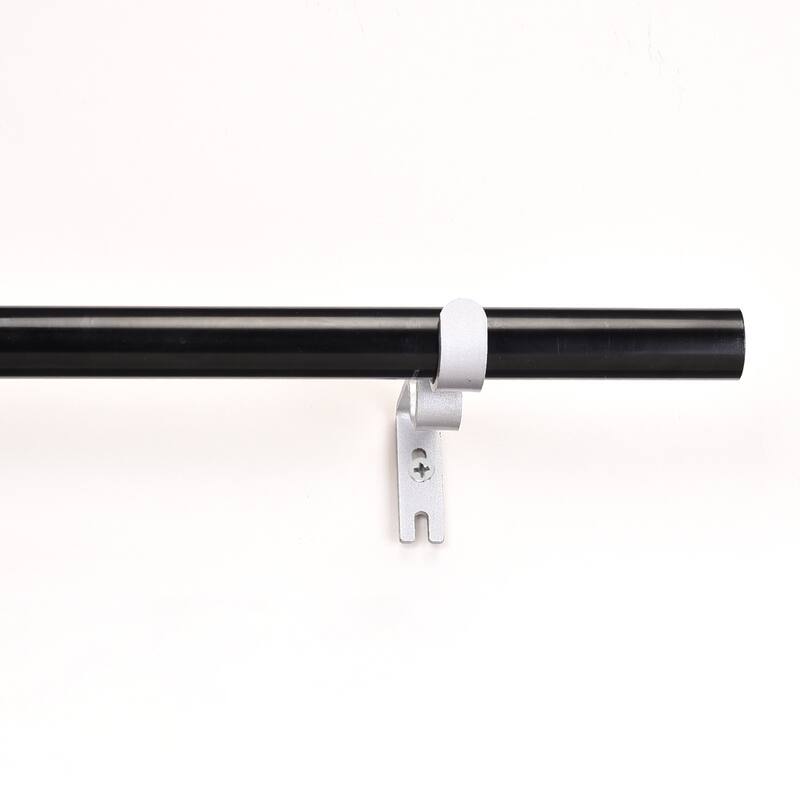 Curtain Rod Bracket Double Mount for 18mm 27mm Drapery Rod, 122 x 53 x 16mm - Silver - 122x53x16mm