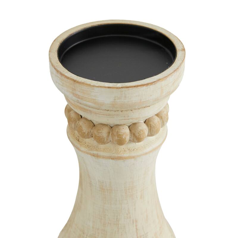 Wood Farmhouse Candle Holder (Set of 3) - S/3 12", 9", 7"H