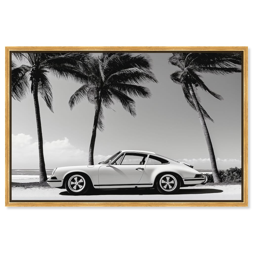 Analog Vintage Car Canvas by Art Remedy