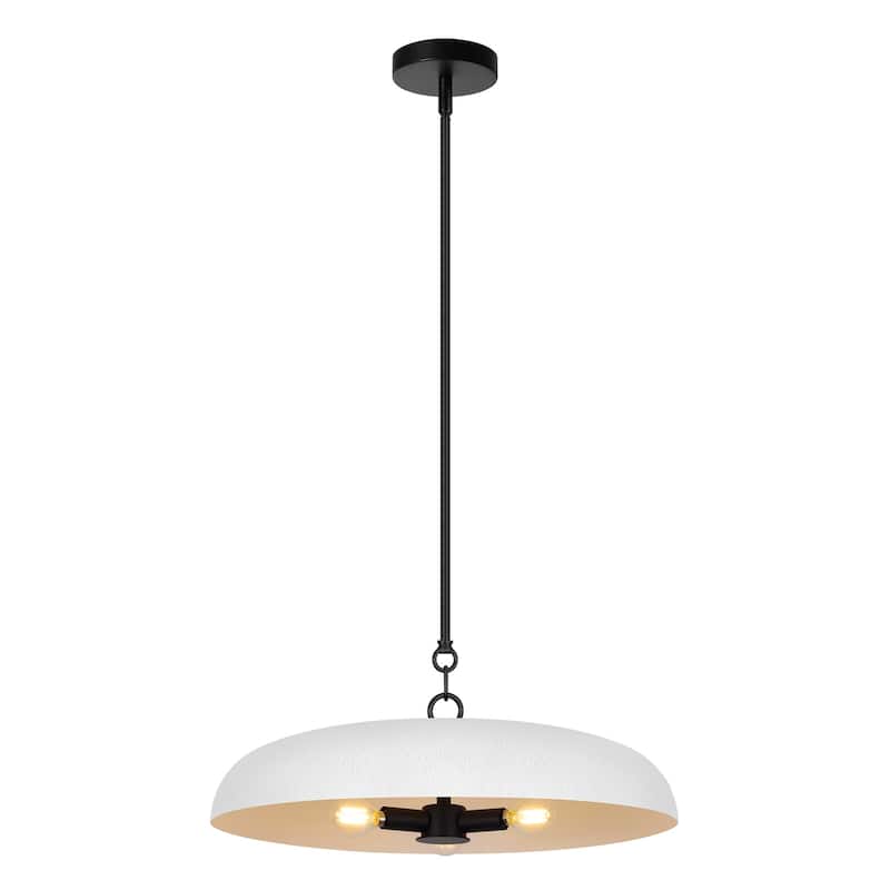 LamQee 20" Pendant Light Metal Dome Ceiling Hanging Chandelier - 19.7 inch