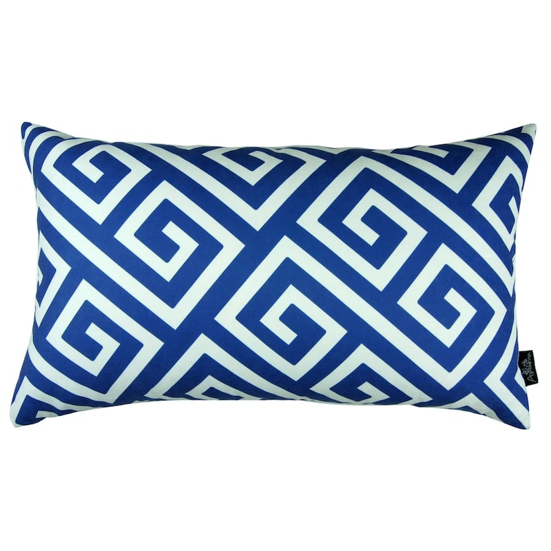 Greek Key Lumbar Throw Pillow Cover