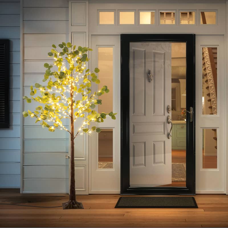 6FT Lighted Eucalyptus Tree for Christmas