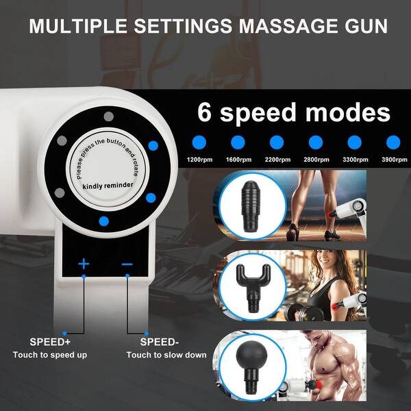 Percussion Massage 5 Tips Vibration Muscle Body Therapys Massager Recovery  - Bed Bath & Beyond - 36064255