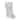 22" LED Lighted White Iridescent Glittered Snowflake Christmas Stocking