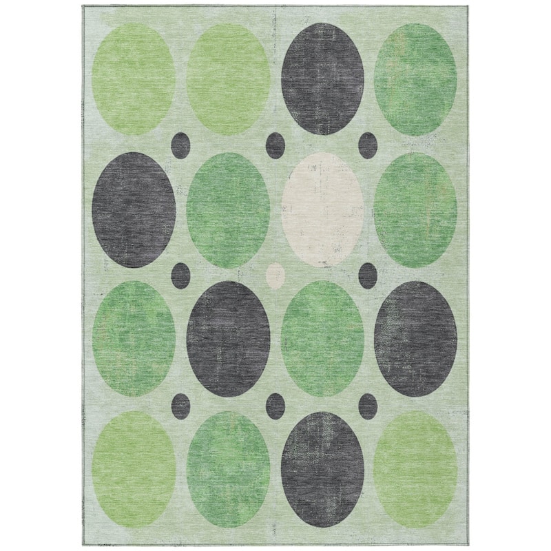 HomeRoots Geometric Transitional Rectangle Outdoor Rug