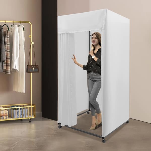 Portable Dressing Room Movable Fitting Room - Bed Bath & Beyond - 40773890 Portable Dressing Room Movable Fitting Room - Bed Bath & Beyond - 40773890