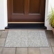 preview thumbnail 19 of 111, Machine Washable Indoor/ Outdoor Modern Dotty Chantille Rug Gray - 1'8" x 2'6"