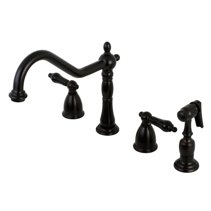 Kingston Brass Duchess 1.8 GPM Widespread Kitchen Faucet - Includes - Oil Rubbed Bronze