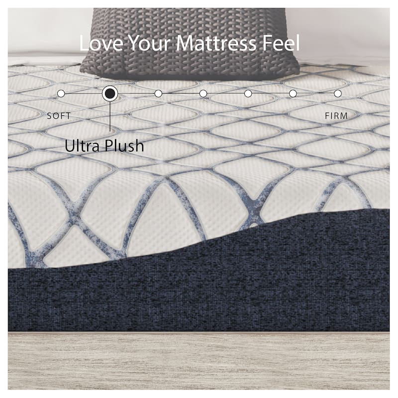 Signature Design by Ashley 12 Inch Chime Elite 2.0 White/Blue Mattress