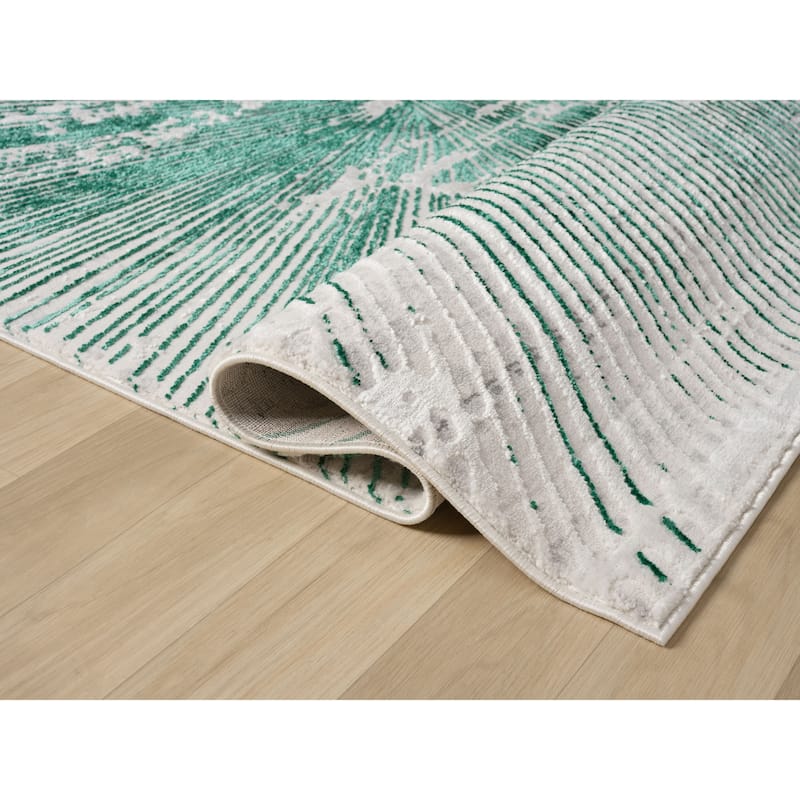 Mila Collection Geometric Contemporary Area Rug