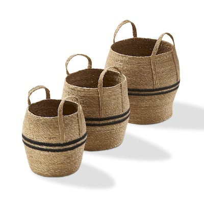 Stripe Basket S/3 - Multicolor