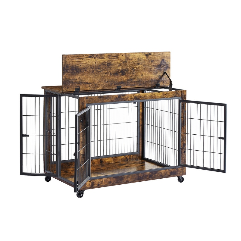 Dog crate with door on best sale top