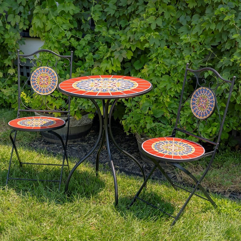 Mosaic Bistro Sets - 23.5"x23.5"x29.75"