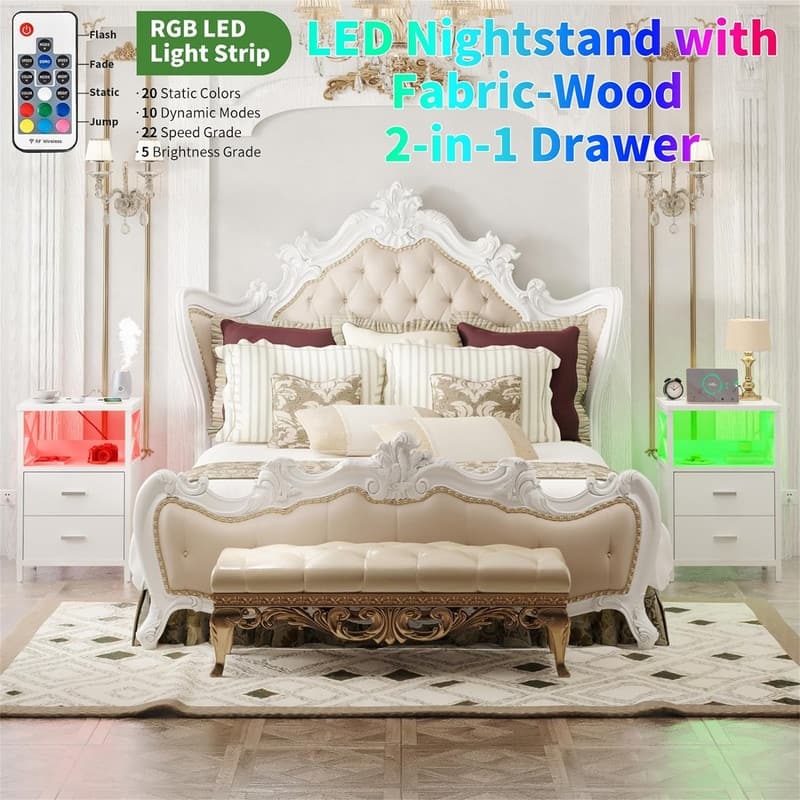 Nightstand with Charging Station