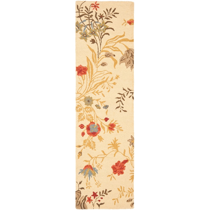 SAFAVIEH Handmade Blossom Wintrud Modern Floral Wool Rug