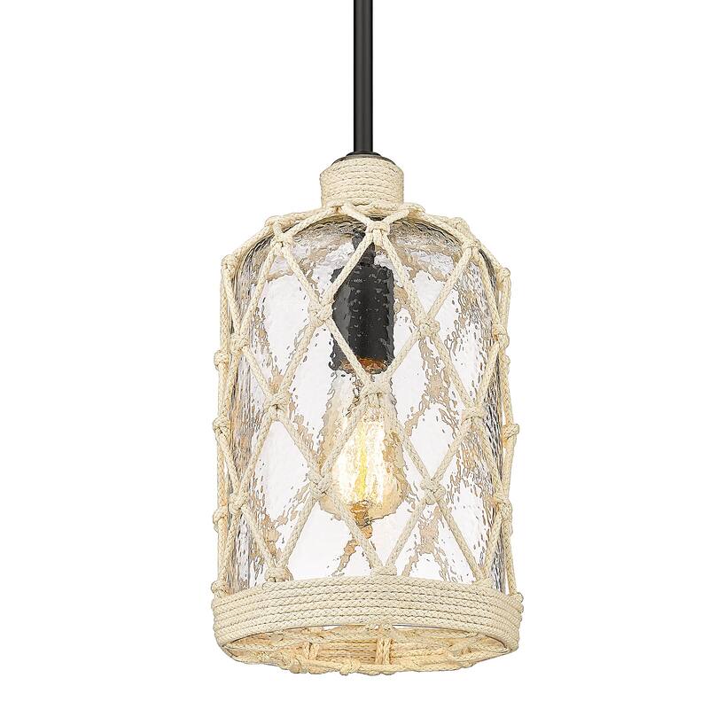 Wry Lighting Nassau 1-light Pendant in Matte Black
